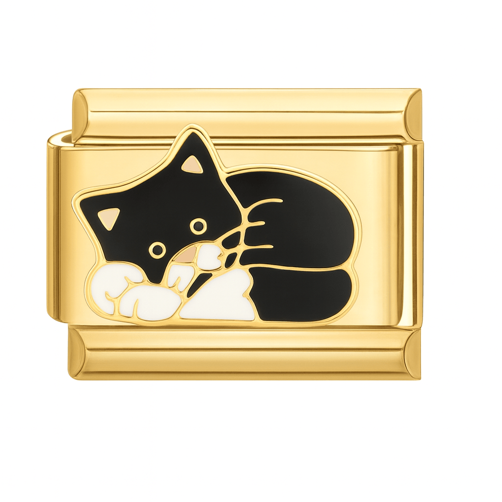 Charm Eternoa Gatto Nero Legami™ — Elegancia, misterio y ternura en una joya