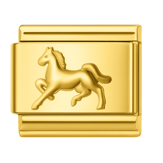 Charm Eternoa Cavallo Dorato Legami™ — Libertad, fuerza y elegancia en movimiento