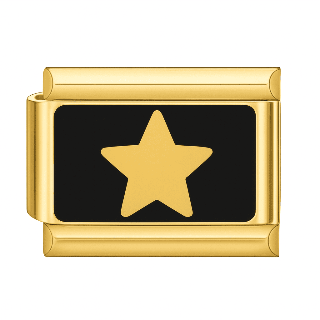 Charm Eternoa Stella Nera Legami™ — Elegancia que brilla en la oscuridad