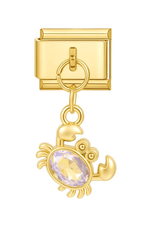 Charm Eternoa Granchio Dorato Legami™ — Fuerza y brillo del mar