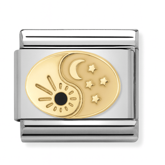 Charm Eternoa Yin Yang Celeste Legami™ — Equilibrio entre la luz y la oscuridad