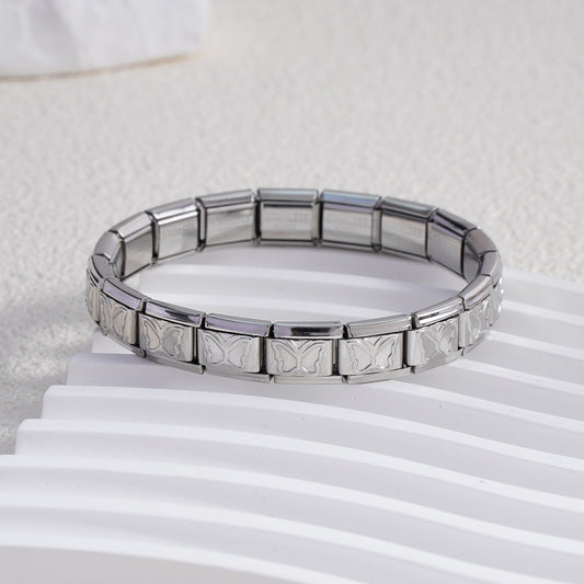 Pulsera Eternoa Libera™ – Diseño italiano modular con mariposas, resistente al agua