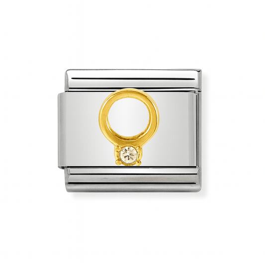 Charm Eternoa Anello Dorato Legami™ — El brillo de un vínculo eterno